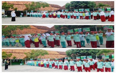 Persiapan Menuju Parade Baris-Berbaris Polisi Cilik MIN Bekasi